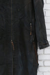 Boris Bidjan Saberi 24 autumn and winter mid-length multi-wear French coat trench coat craftsman German COAT1.D-FKU10002-DIRTY DENIM